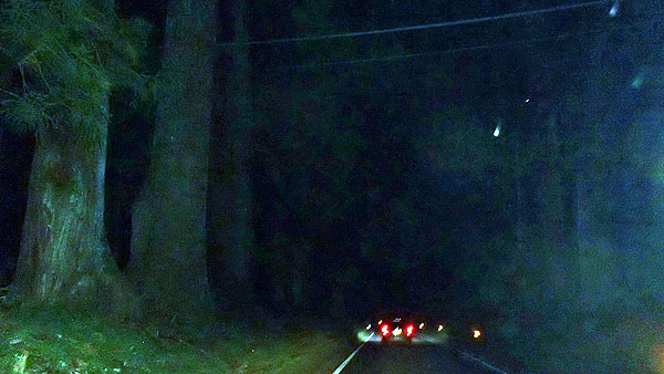 夜間の国道１２１号線